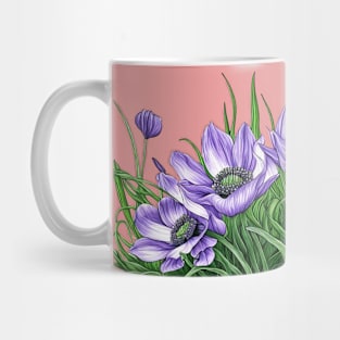 Anemone Flowers Mug